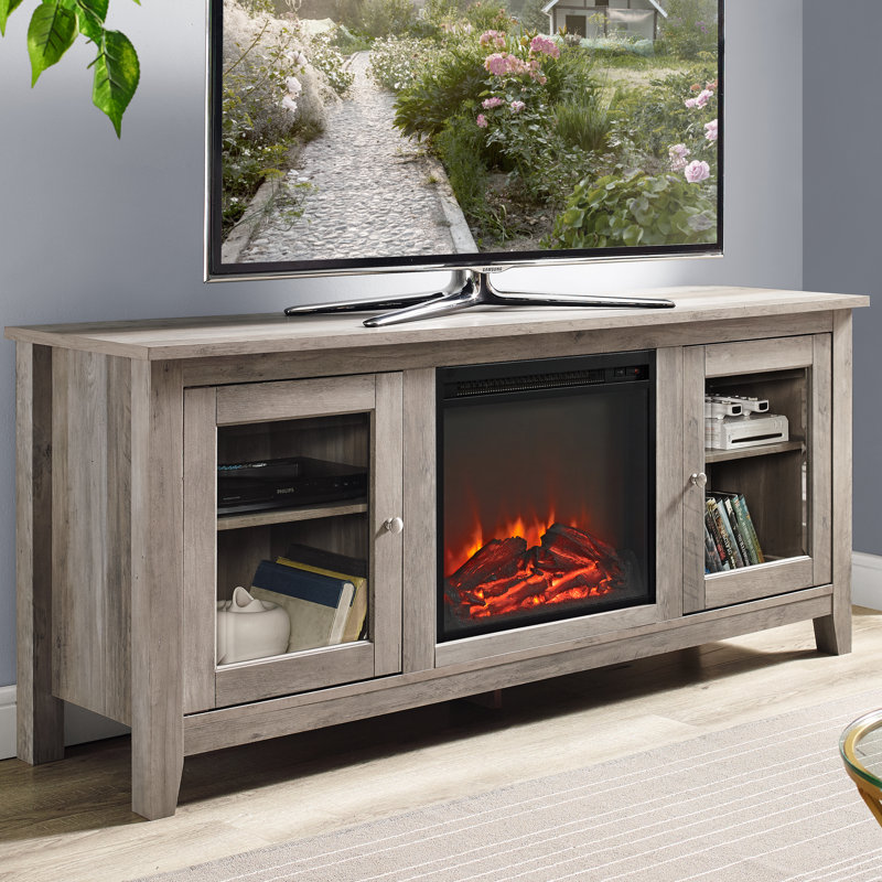 Red Barrel Studio Riverwoods 58" TV Stand with Fireplace & Reviews